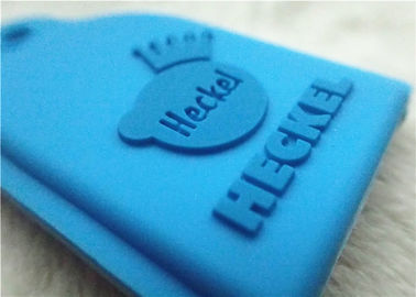 Hadiah Promosi Personalisasi SGS / Keychain Silikon PVC Berwarna Timbul atau Berwarna