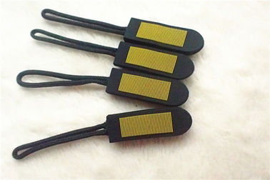 Fancy Lingkungan Silicone Karet Zipper Penarik Untuk Tas PVC Non Toxic