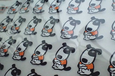 Layar Cetak Label Pakaian Transfer Panas Kustom Besi Pada Stiker