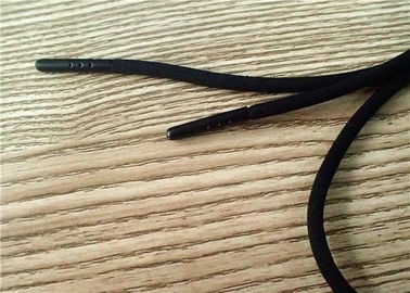 125cm Hitam Tali Non Elastis Dengan Logo Ukir Di Kedua Ujung Kepala Perangkat Keras Cat Hitam
