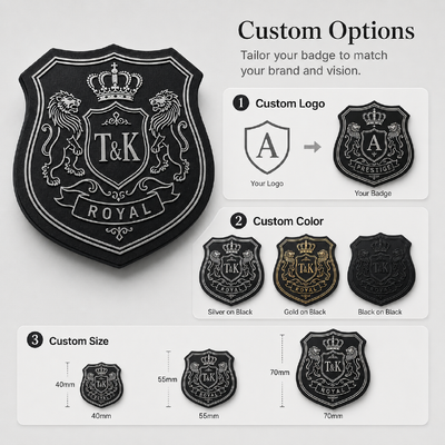 Label Pakaian Silikon Custom Raised untuk Branding Pakaian