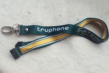 Cetak Promosi Bahan Pita Lembut Lanyard Satin Dengan Logo Kustom