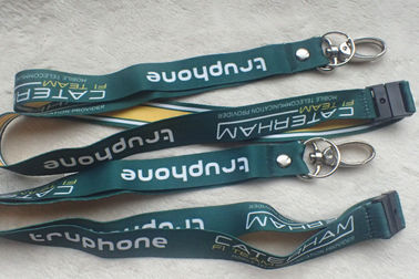 Cetak Promosi Bahan Pita Lembut Lanyard Satin Dengan Logo Kustom
