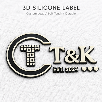 Label Transfer Panas Silikon Premium dengan Logo 3D untuk Pakaian Pakaian Olahraga Pakaian Aktif Tas Jaket dan Pakaian High-End Branding