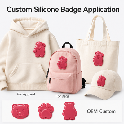 Hadiah Souvenir Promosi Magnet Kulkas Beruang Custom Badge Full Colorful Oekotex TPU Shape Magnet