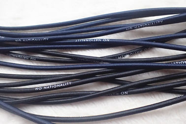 Kabel elastis putaran 2.5mm berwarna-warni, sablon logo pada tali elastis