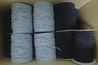 Kabel elastis putaran 2.5mm berwarna-warni, sablon logo pada tali elastis