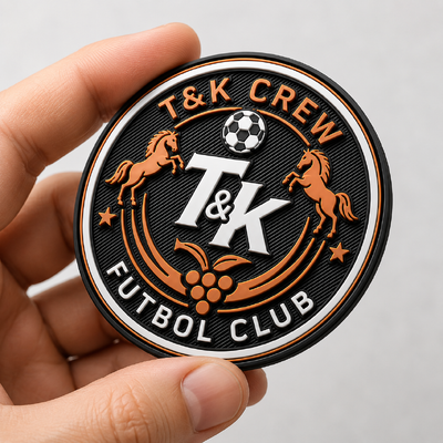 Label Transfer Panas Silikon 3D Kustom & Lencana dengan Logo Emboss Timbul untuk Jaket Topi Tas Pakaian Olahraga Streetwear OEM ODM