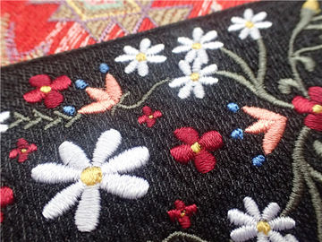 Patch Pakaian Kustom Perekat Diri Berwarna Pola Sulaman Sutra