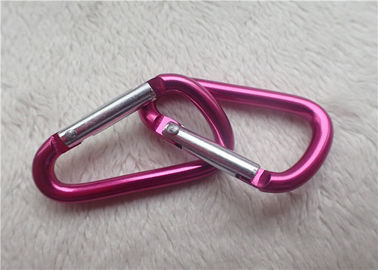 Karabiner Hadiah Promosi Pribadi Kecil Berwarna-warni D-Shaped Mountaineering Buckle Gantungan Kunci Logam