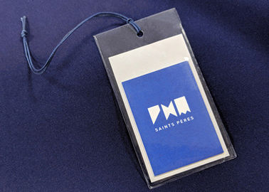 Personalised Hang Tag Pakaian Untuk Hadiah Garmen / Label PVC Recyled