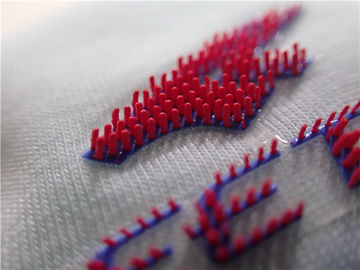 Brush Dots Silicone 3D Logo Heat Transfer Label Pakaian Tinggi - Elastis