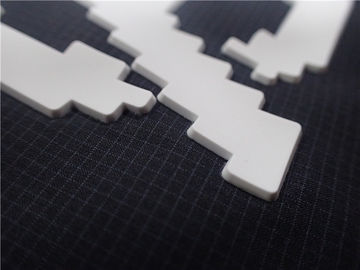 Kustom Putih Silikon Molding Label Transfer Panas Untuk Pakaian Ketebalan 0,6 MM