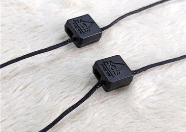 Logo Merek Kustom Nylon Hang Seal Tag Tali Plastik Untuk Pakaian / Sepatu