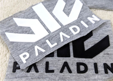 Label silikon perpindahan panas, timbul Logo PVC Patch karet untuk pakaian