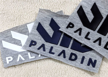 Label silikon perpindahan panas, timbul Logo PVC Patch karet untuk pakaian