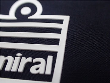 Label Transfer Panas Silikon Putih Tahan Lama Untuk Pakaian Olahraga