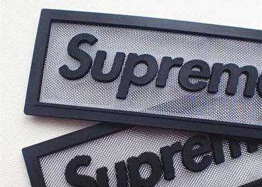 Mode Logam Dekoratif Bersih Dengan Label Karet Silikon Patch Untuk Pakaian
