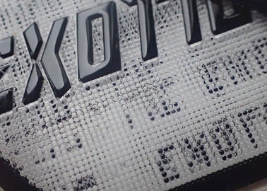 TPU Embossed Logo Patch Perekat Diri Untuk Pakaian / Tas / Topi