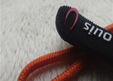 Fashion Anti - Slip Karet Zipper Penarik Dengan Dots Dua Warna 65 * 9mm
