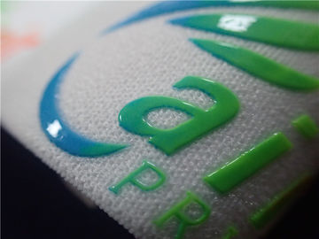 Shiny Colourful Pencetakan Silikon Logo Lembut Elastis Band Tidak Beracun
