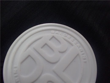 Patch Logo Karet Kustom / Lencana Silikon Bulat Untuk Pakaian Atau Tas
