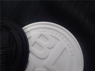 Patch Logo Karet Kustom / Lencana Silikon Bulat Untuk Pakaian Atau Tas