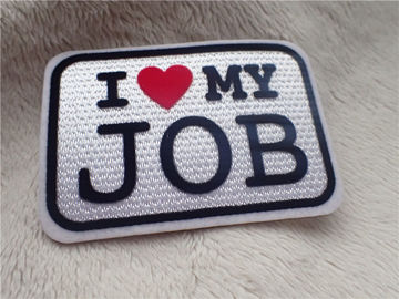 Slogan Logo I LOVE MY JOB Plush Berkelompok Chromatically berkelompok Pakaian Dua Warna