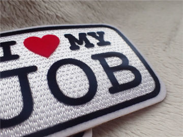 Slogan Logo I LOVE MY JOB Plush Berkelompok Chromatically berkelompok Pakaian Dua Warna