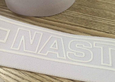 Ramah Lingkungan Sempit Anyaman Pita Lebar Silikon Dicetak Pinggang Elastis