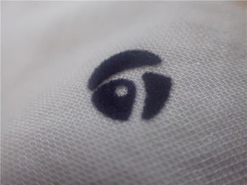 Logo Transfer Heat Monochrome Plush Berkelompok Pendek Untuk Pakaian Warna Biru Cerah