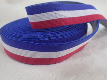 2cm Colorful Jacquard Anyaman Elastis Untuk Pakaian 100% Bahan Polyester