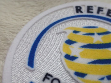 Mode Kustom Pakaian Patch Federasi Sepak Bola Dicuci Label Berkelompok Tatami Untuk Pakaian
