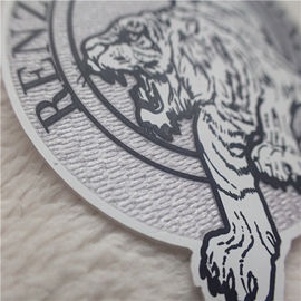Patch Pakaian Kustom OEKO Bentuk Tidak Teratur Logo Harimau Silikon Transfer Panas Tatami Berkelompok
