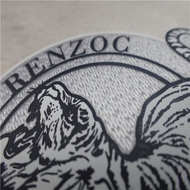 Patch Pakaian Kustom OEKO Bentuk Tidak Teratur Logo Harimau Silikon Transfer Panas Tatami Berkelompok