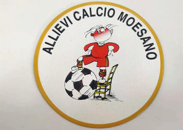 Pakaian Patch Kustom Pribadi Besi Pada Transfer Panas 3D Timbul Logo Stiker Frekuensi Tinggi