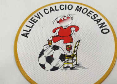 Pakaian Patch Kustom Pribadi Besi Pada Transfer Panas 3D Timbul Logo Stiker Frekuensi Tinggi