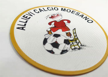 Pakaian Patch Kustom Pribadi Besi Pada Transfer Panas 3D Timbul Logo Stiker Frekuensi Tinggi