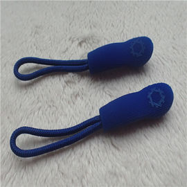 Radian Blue Rubber Zipper Puller Dengan Anti-Slip Dots Halus Dan Tahan Lama