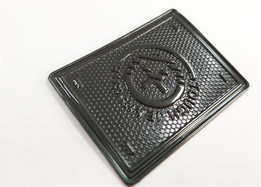 Custom Personalised embossed Logo Jeans Genuine Leather Patch / Leather Label For Garment