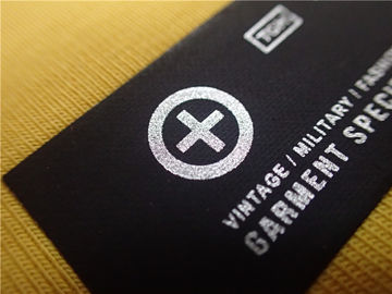 Ketebalan 0,5mm Heat Transfer Pakaian Tag Dicetak Perak Reflektif Logo Pada TPU Lembut