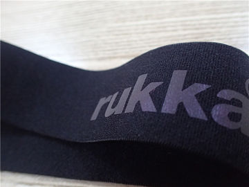 Logo Transfer Panas Pada Polyester Elastis Anyaman / Pita Pakaian Elastis