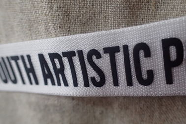 Pita Silikon Sablon Label / Stiker Layar Sutra Putih 3D Logo