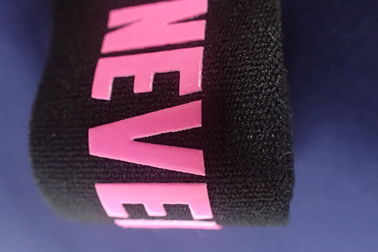 Kustom Yoga Gym Jacquard Elastis Band Cetak Layar Silikon Untuk Pakaian