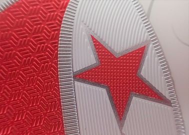 Besi Lembut Pada TPU Lencana Sablon Sutra 3D Embossed Logo Perpindahan panas