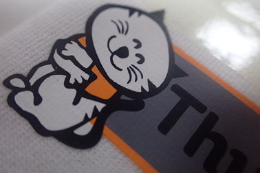 Label Kain Transfer Panas Anti Sublimasi Untuk Pakaian Kerja Hoki Dan Matte Logo