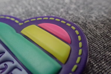 Patch Tpu Kustom Timbul Profesional Profesional / 3D Patch Karet Warna Pantone