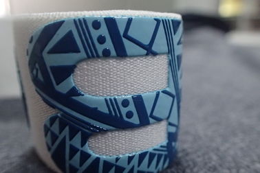 Recycle Yoga Gym Jacquard Band Elastis Untuk Bra Ramah Lingkungan