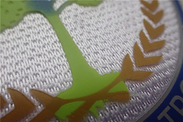 Mode Tatami Aaterial Patch Pakaian Kustom, Dengan Logo 3D Berwarna-warni Di Patch