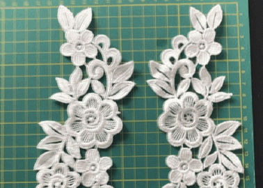 3D Bunga Bordir Menjahit / Besi Di Patch Untuk Pakaian Applique Diy Aksesori